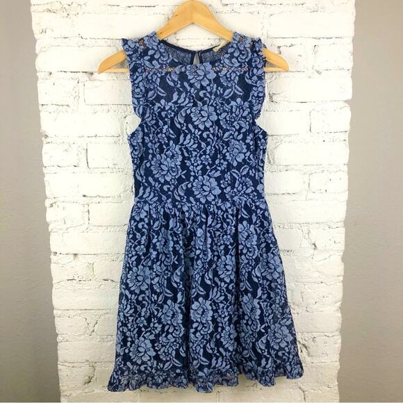 Alter’d State Blue Lace Dress - Picture 1 of 8